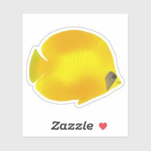 Sticker Poisson jaune