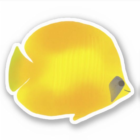 Sticker Poisson jaune (Devant)