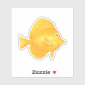 Sticker Poisson jaune Tang (Feuille)