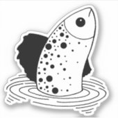 Sticker Poisson Line Art (Devant)