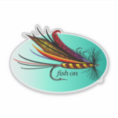 Sticker poisson (mouche) (Devant)
