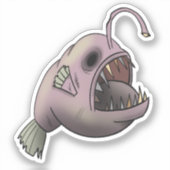 Sticker Poisson-pêcheur zombie (Recto)