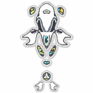 Sticker Poisson psychédélique