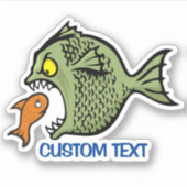 Sticker Poisson taupe (Devant)