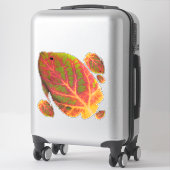 Sticker Poisson tropique feuille d'Aspen 1 (Sur valise)