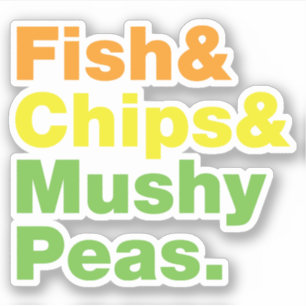 Sticker Poissons & Chips & Pois Musqués.