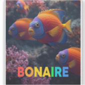 Sticker Poissons de récif à bonaire (Devant)