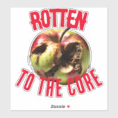 STICKER POITRÉ À LA VOITURE DE BASE POMME (Feuille)