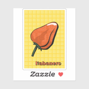 Sticker Poivre chili Habanero