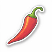 Sticker Poivre rouge caricature (Devant)
