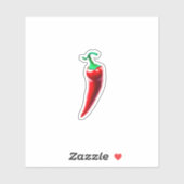 Sticker Poivre rouge chili (Feuille)