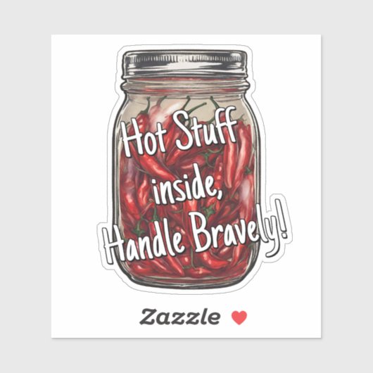 Sticker Poivrons séchés Pot (Feuille)