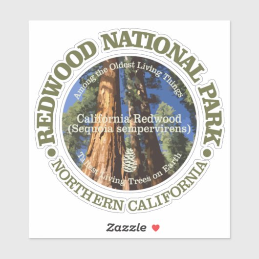 Sticker Pôle de séwood (Feuille)