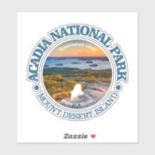 Sticker Pôle Nord Acadien (Cadillac Mtn) (Feuille)