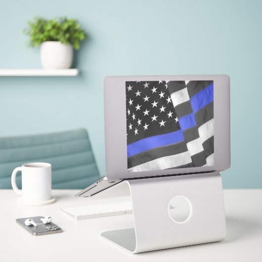 Sticker Police (Ordinateur portable sur le bureau)