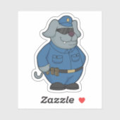 Sticker Police à chiens (Feuille)