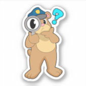 Sticker Police de l'ours Verre de nivellement (Devant)