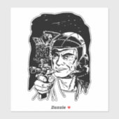 Sticker Police spatiale (Feuille)