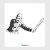 Sticker Policier de Moustache (Feuille)