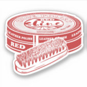 Sticker Polis à chaussures rouges (Devant)