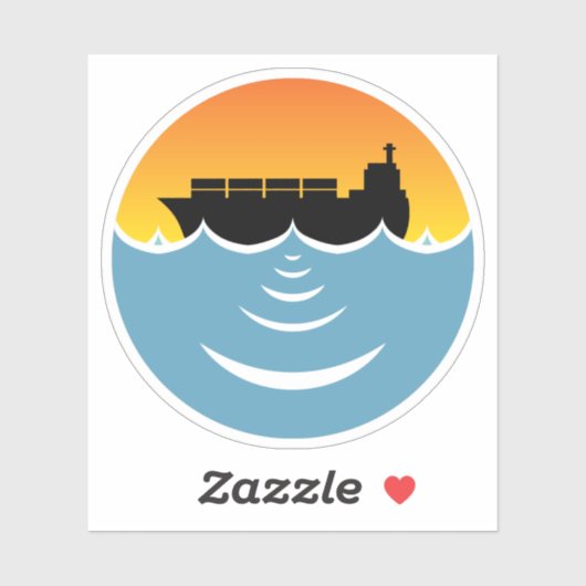 Sticker pollution par les océans (Feuille)