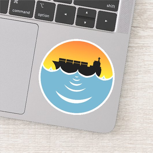 Sticker pollution par les océans (Détail)