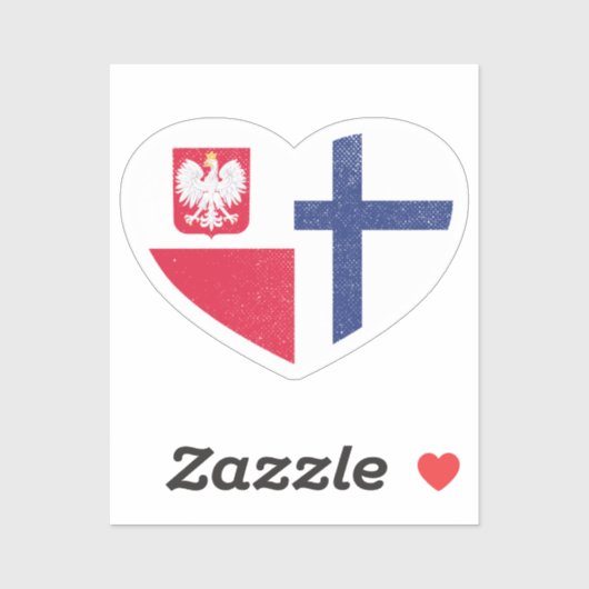 Sticker Pologne Finlande Finlande Finlande Finlande Finlan (Feuille)