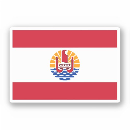 Sticker Polynésie française (Devant)