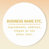 Sticker Polyvalent Or & Blanc