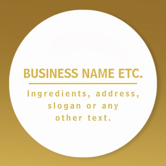 Sticker Polyvalent Or & Blanc