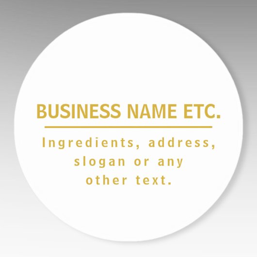 Sticker Polyvalent Or & Blanc