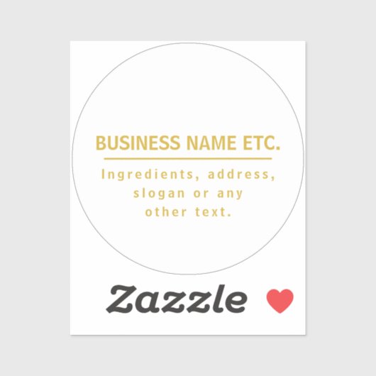 Sticker Polyvalent Or & Blanc (Feuille)