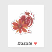 Sticker Pomegranate Flower (Feuille)