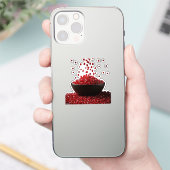 Sticker Pomegranate Illustration – Elegant Fruit Design (Téléphone)