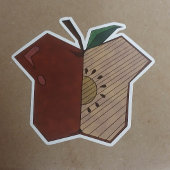Sticker Pomme Angulaire