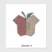 Sticker Pomme Angulaire (Feuille)