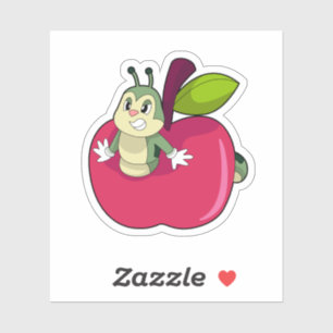 Sticker Pomme Caterpillar