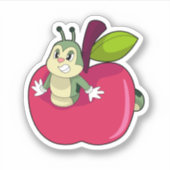 Sticker Pomme Caterpillar (Devant)