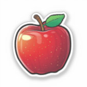 Sticker Pomme de caricature (Recto)