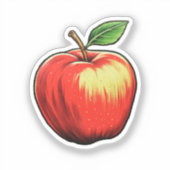 Sticker Pomme de caricature (Recto)