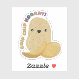 Sticker Pomme de terre : Chip Chip Hooray