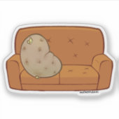 Sticker Pomme de terre de canapé (Devant)