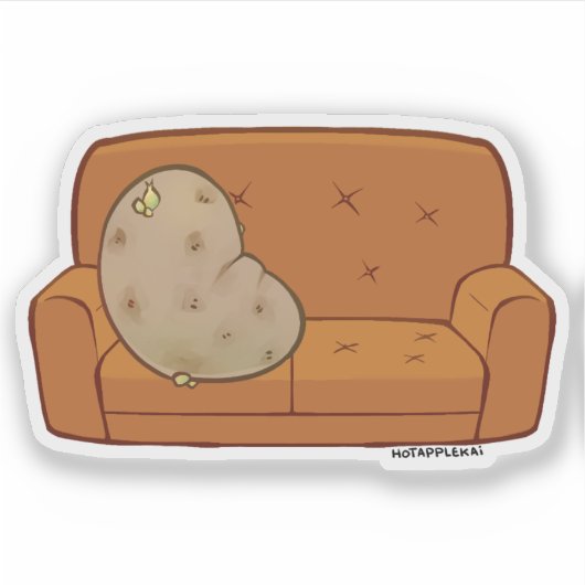 Sticker Pomme de terre de canapé (Devant)