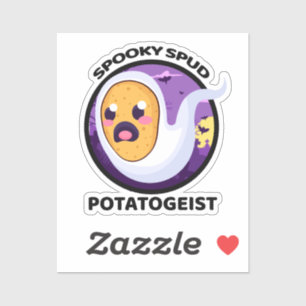 Sticker Pomme de terre Éffrayante purée - Halloween mignon