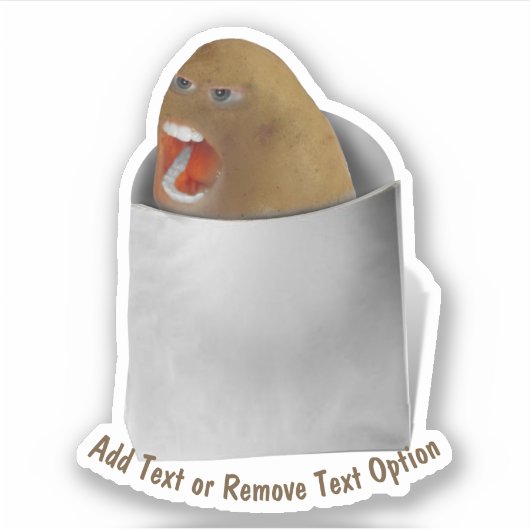 Sticker Pomme de terre qui crie (Devant)