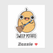 Sticker Pomme de terre Sweep Funny Sweet Pomme de terre (Feuille)