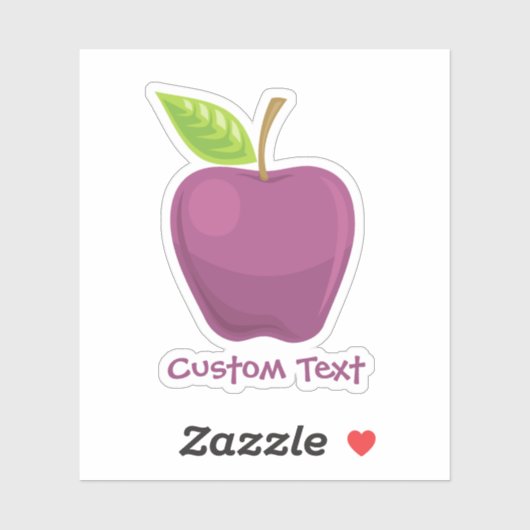 Sticker Pomme pourpre (Feuille)