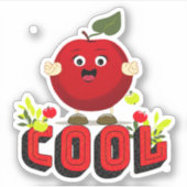 Sticker Pomme rouge (Devant)