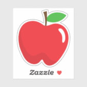 Sticker Pomme rouge (Feuille)