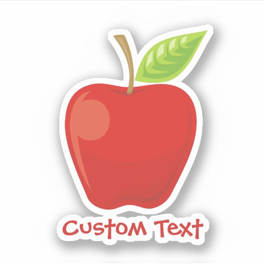 Sticker Pomme rouge (Devant)